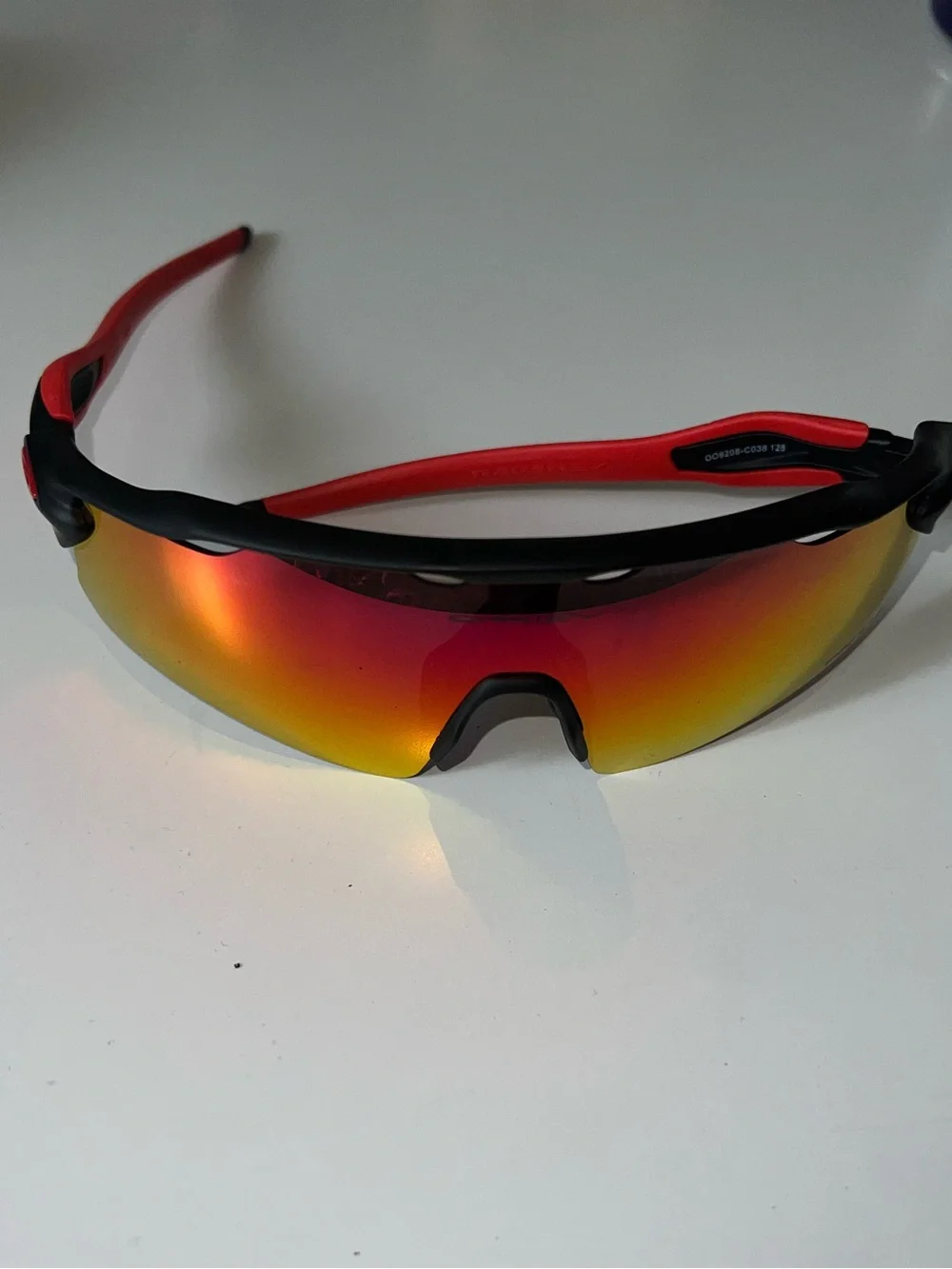 Oakley Performance Sport Sunglasses - Pink shield Lens